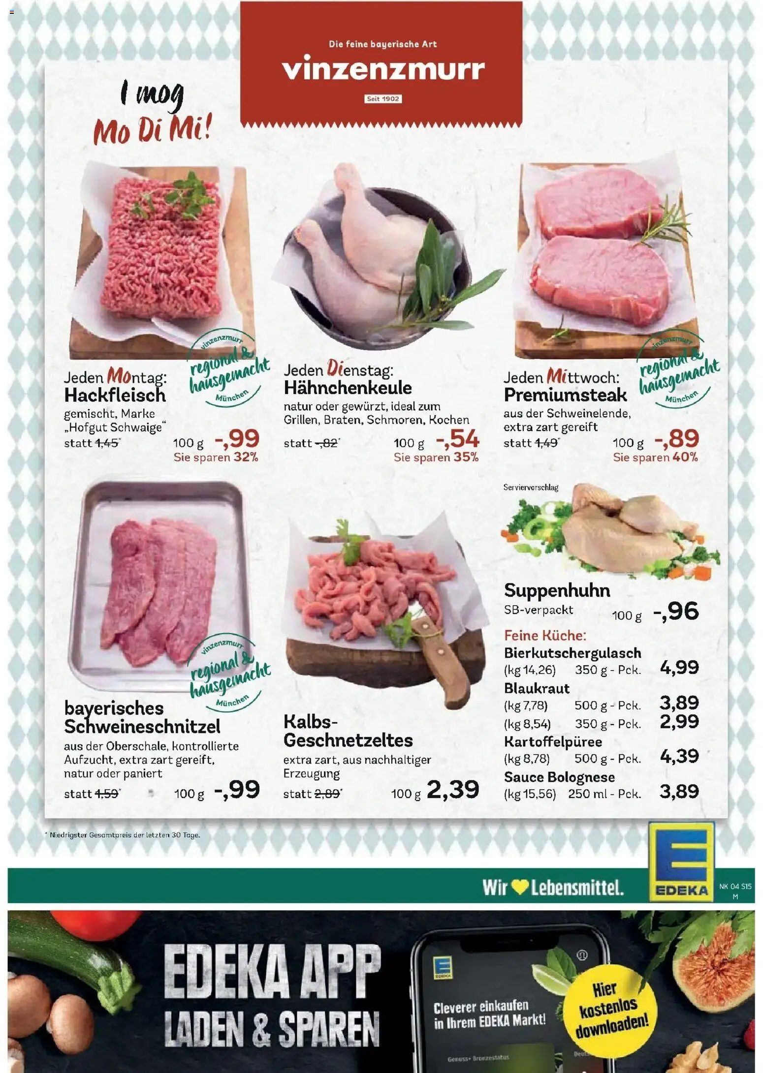 Edeka prospekt München	 – gültig ab 18.01.2026 | Seite: 17 | Produkte: Küche, Steak, Hackfleisch
