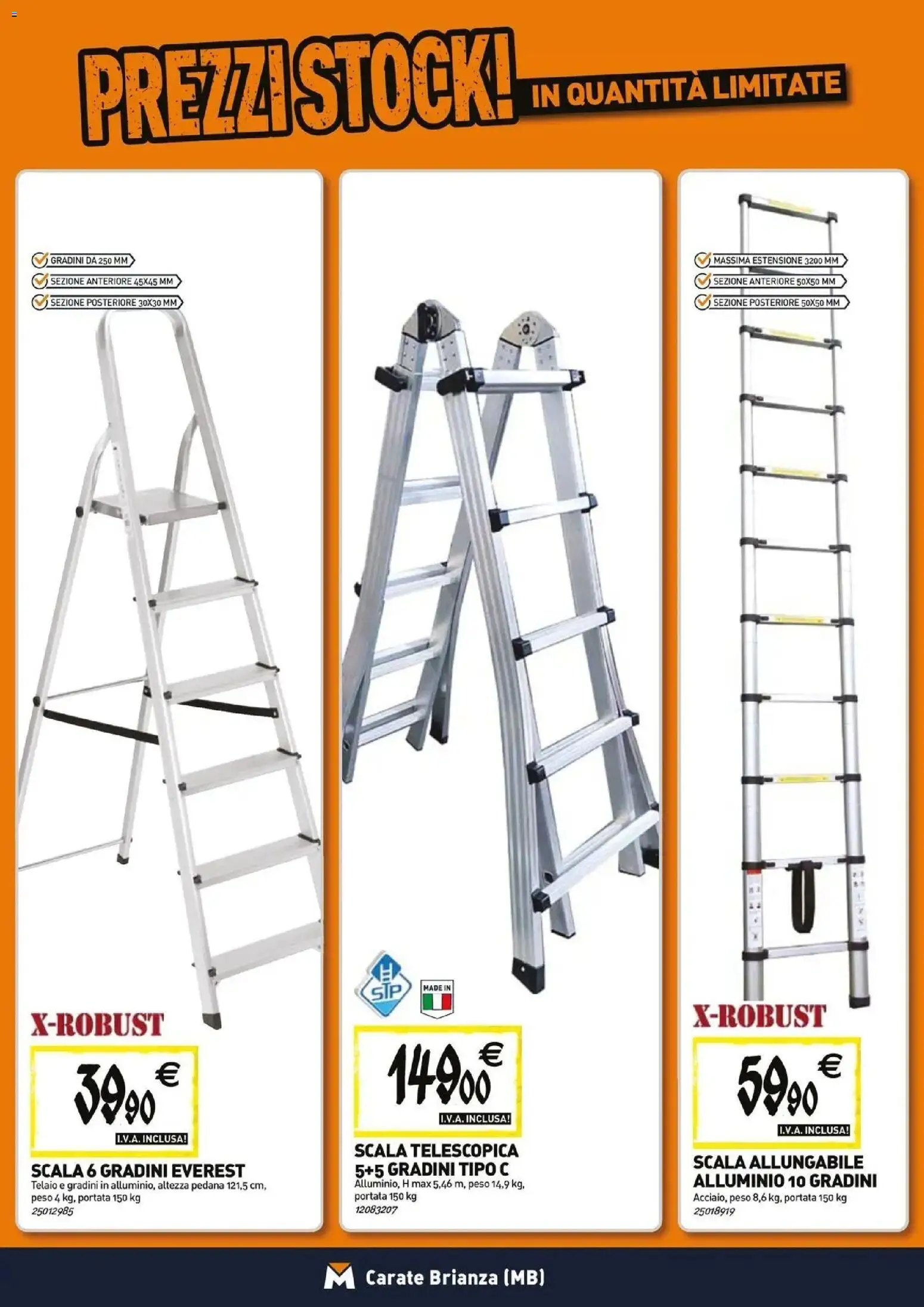 Volantino TECNOMAT del 26.03.2026 | Pagina: 14 | Prodotti: Scala, Alluminio