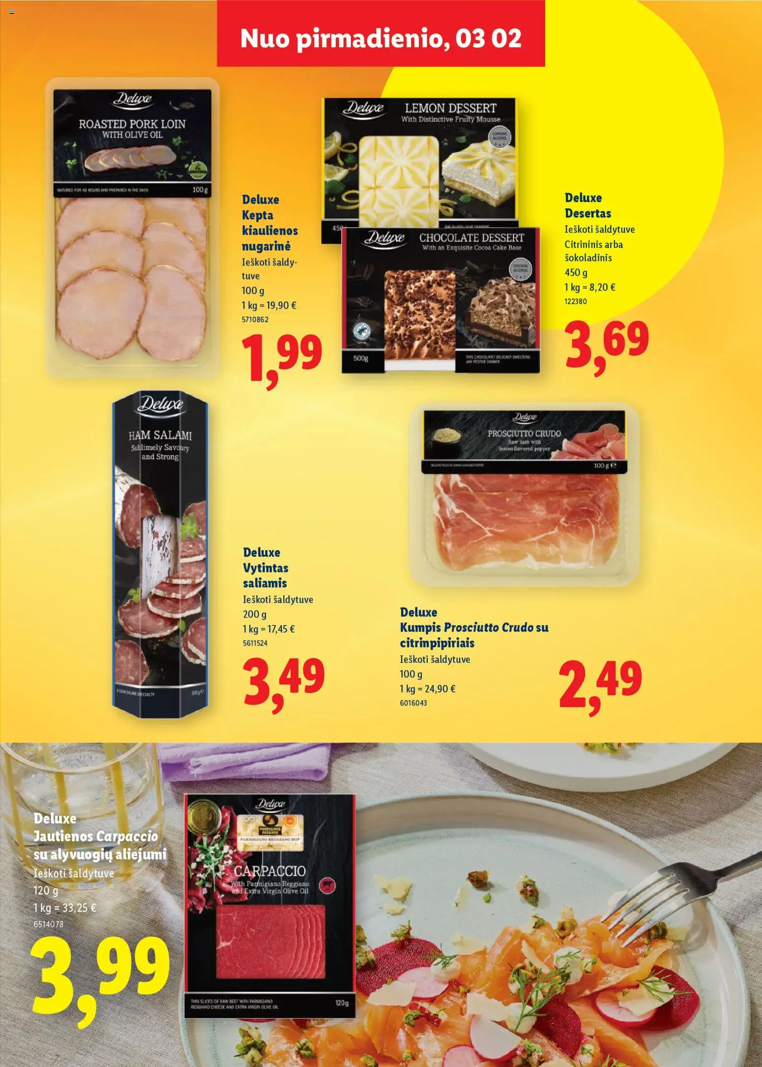 LIDL akcijos nuo 01.03.2026 | Puslapis: 23 | Prekių: Sausainiai, Pyragas, Saldainiai