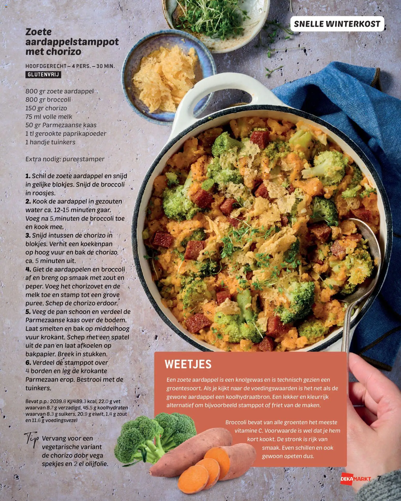 {H1} | Pagina: 7 | Producten: Zoete Aardappel, Pan, Parmezaan, Festék