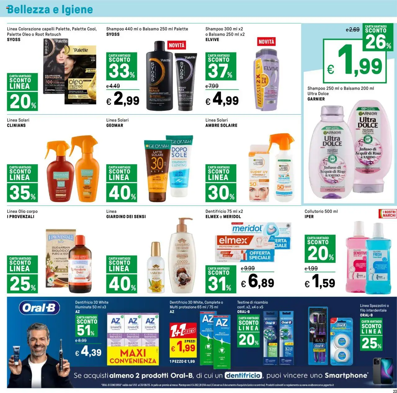 Volantino Iper del 13.06.2025 | Pagina: 25 | Prodotti: Olio corpo, Olio, Mandorle, Body