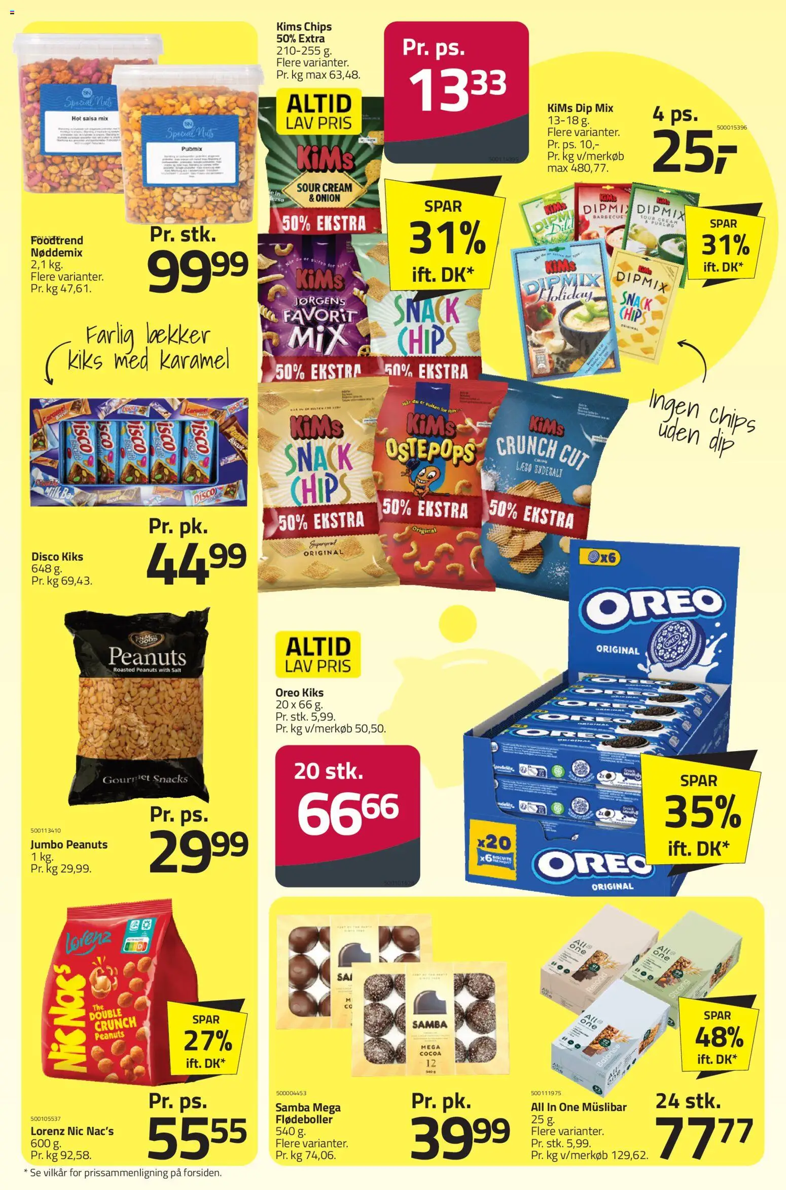 Fleggaard tilbudsavis – gyldig fra 28.01.2026 | Side: 3 | Produkter: Purløg, Peanuts, Salsa, Oreo