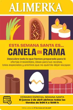 Vista previa Alimerka Semana Santa  válido desde el 27.03.2026
