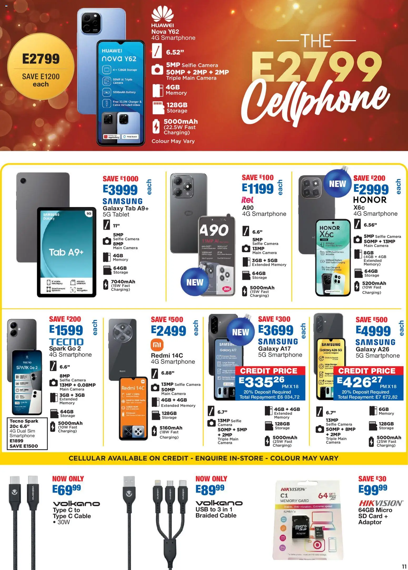 New OK Furniture catalogue – valid from 08.12.2025 | Page: 11 | Products: Sim, Camera, Adapter, Battery