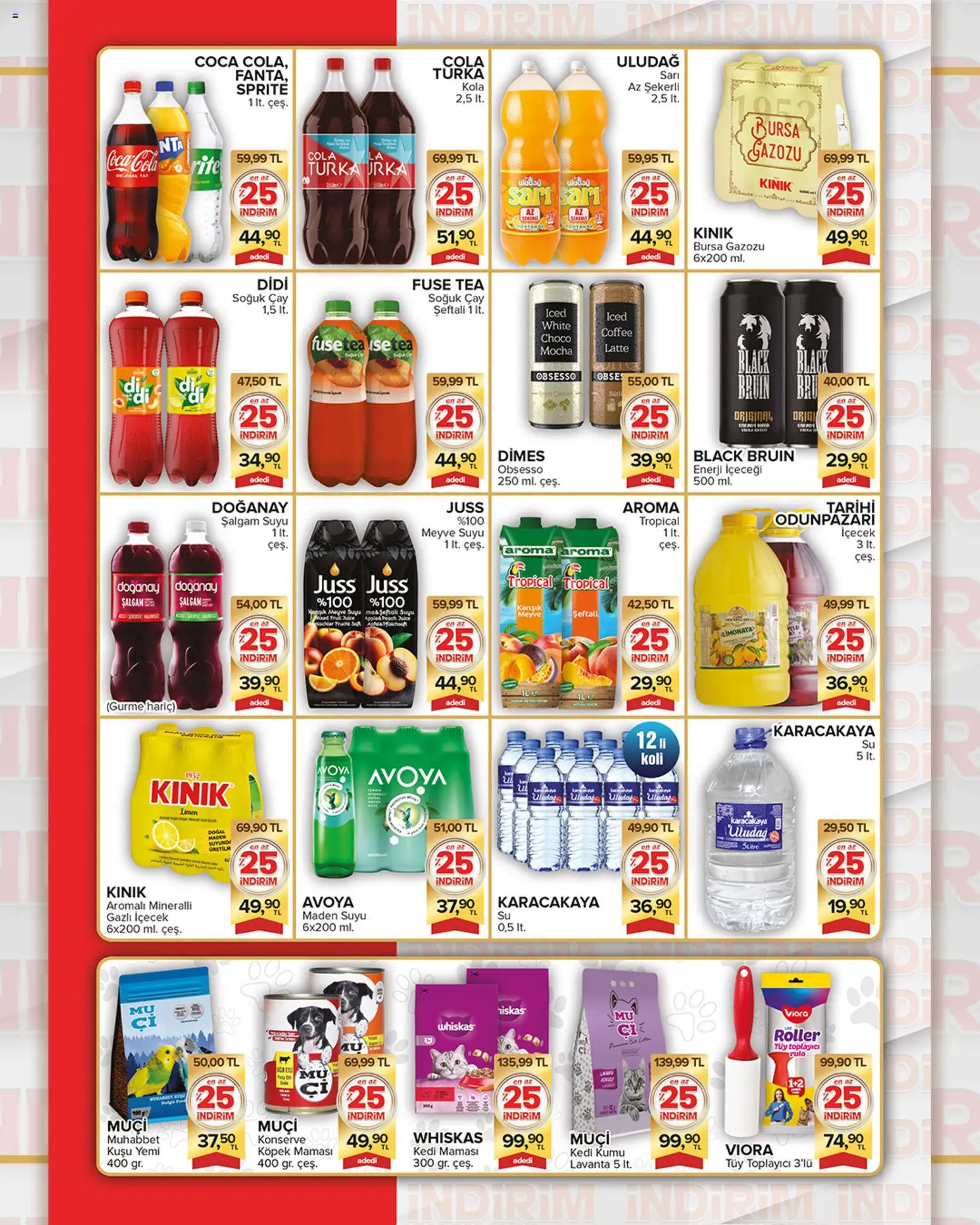 Seyhanlar Market Katalog - 25.03.2026 tarihinden itibaren geçerlidir | Sayfa: 5 | Ürünler: Şalgam, Şeftali, Gazlı içecek, Enerji içeceği