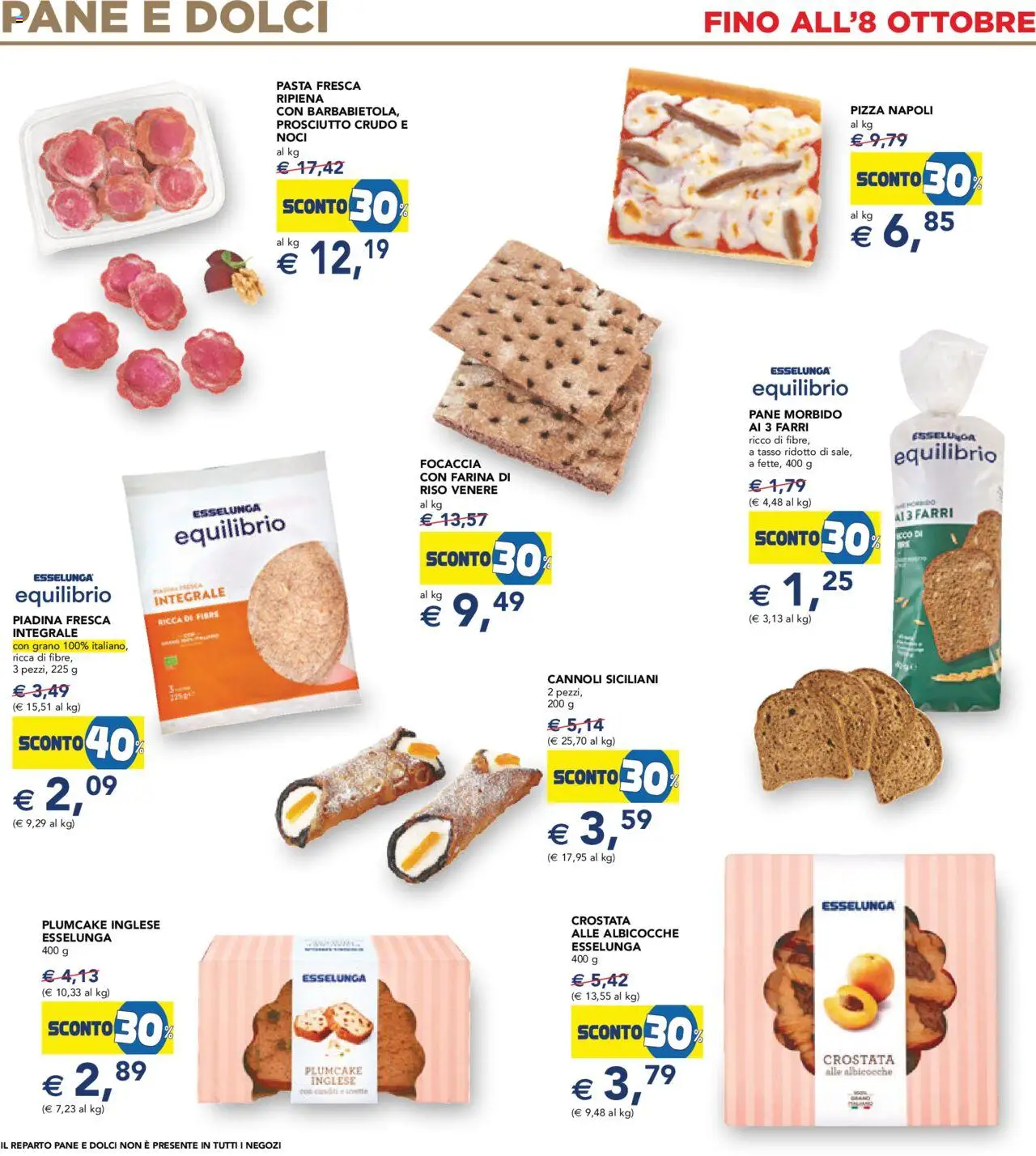 Volantino Esselunga S del 26.09.2025 | Pagina: 18 | Prodotti: Riso, Focaccia, Piadina, Albicocche