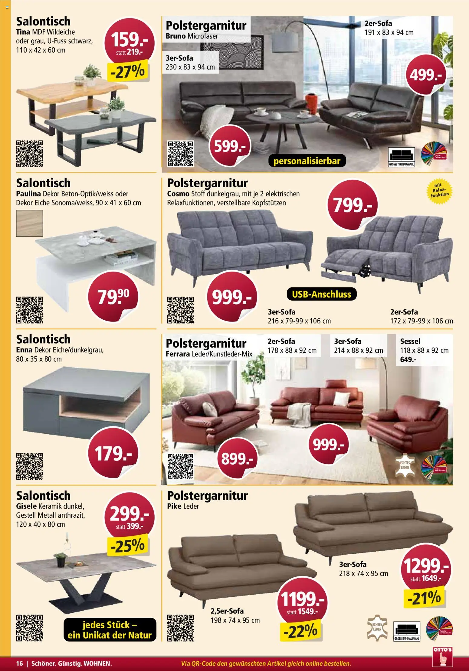 Otto's Aktionen Möbelflyer – gültig ab 01.01.2026 | Seite: 16 | Produkte: Sessel