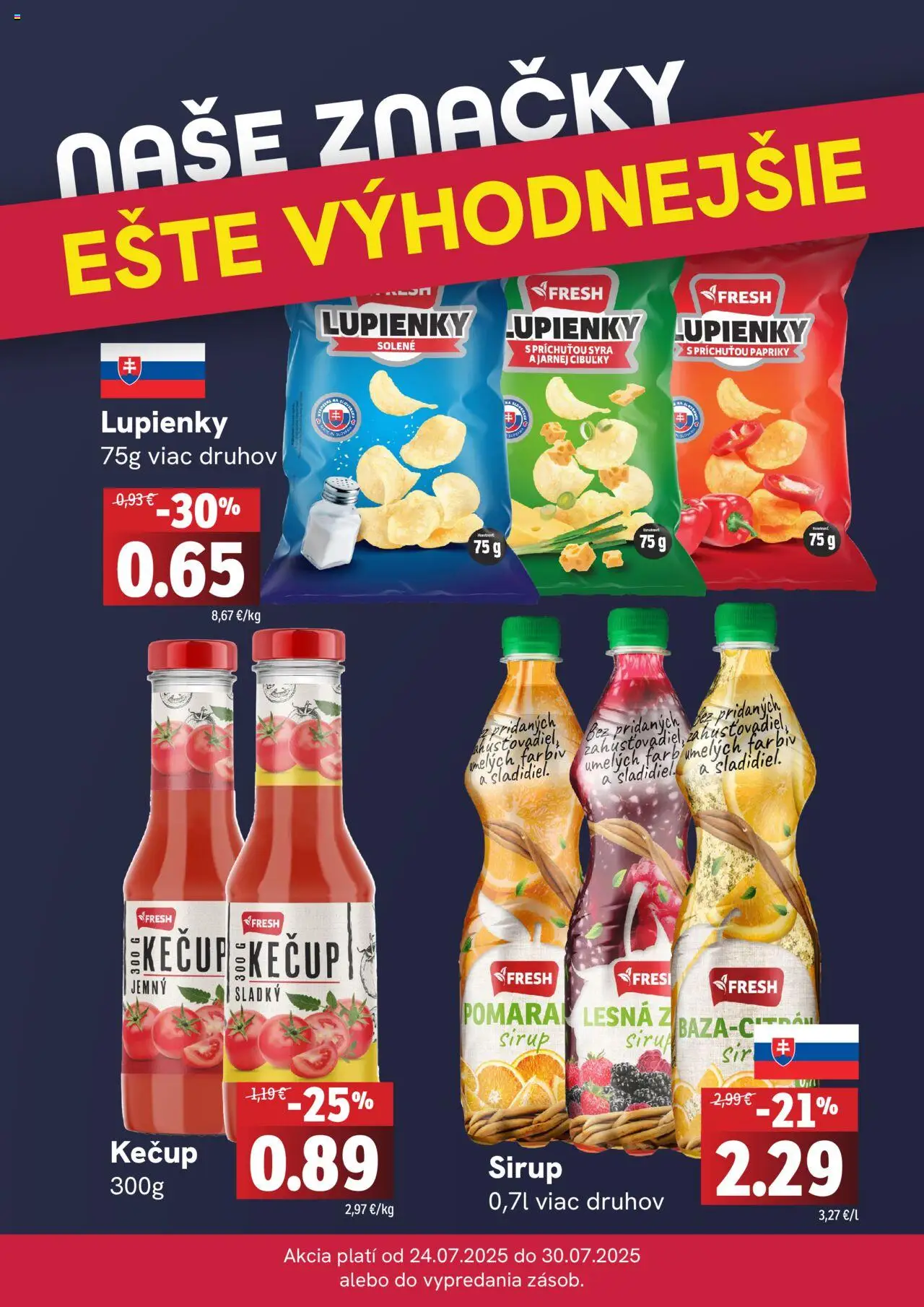 Fresh Leták │ platný od 24.07.2025 | Strana: 4 | Produkty: Kečup