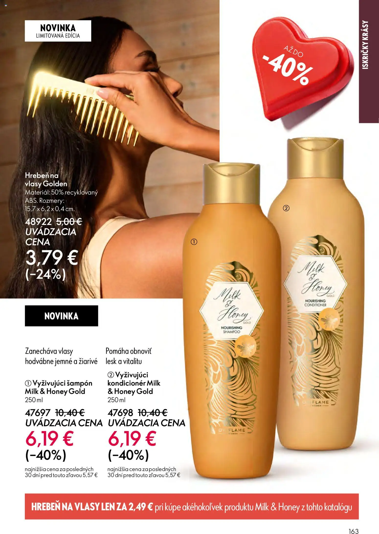 Nové Oriflame akcie – leták je platný od 21.01.2026 | Strana: 163 | Produkty: Šampón, Kondicionér, Hrebeň