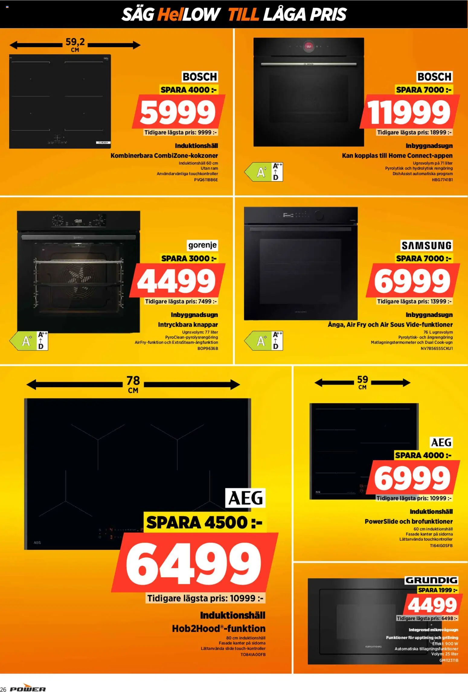 Power reklamblad aktuell från 02.03.2026 | Sida: 26 | Produkter: Såg, Mikrovågsugn