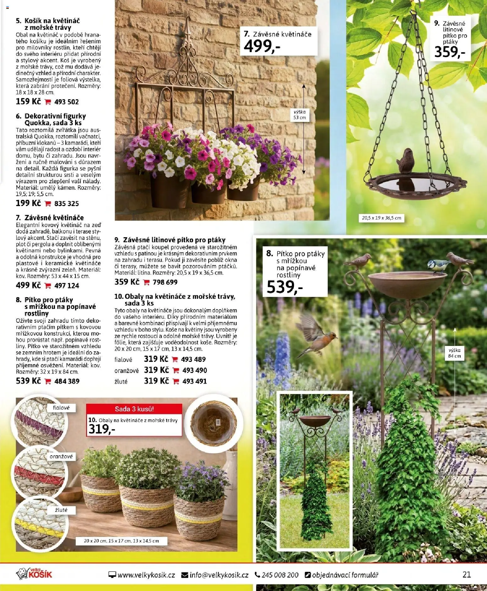 Velký Košík katalog březen 2026 od 01.03.2026 | Strana: 21 | Produkty: Květináče, Rošt, Obal na květináč, Koš