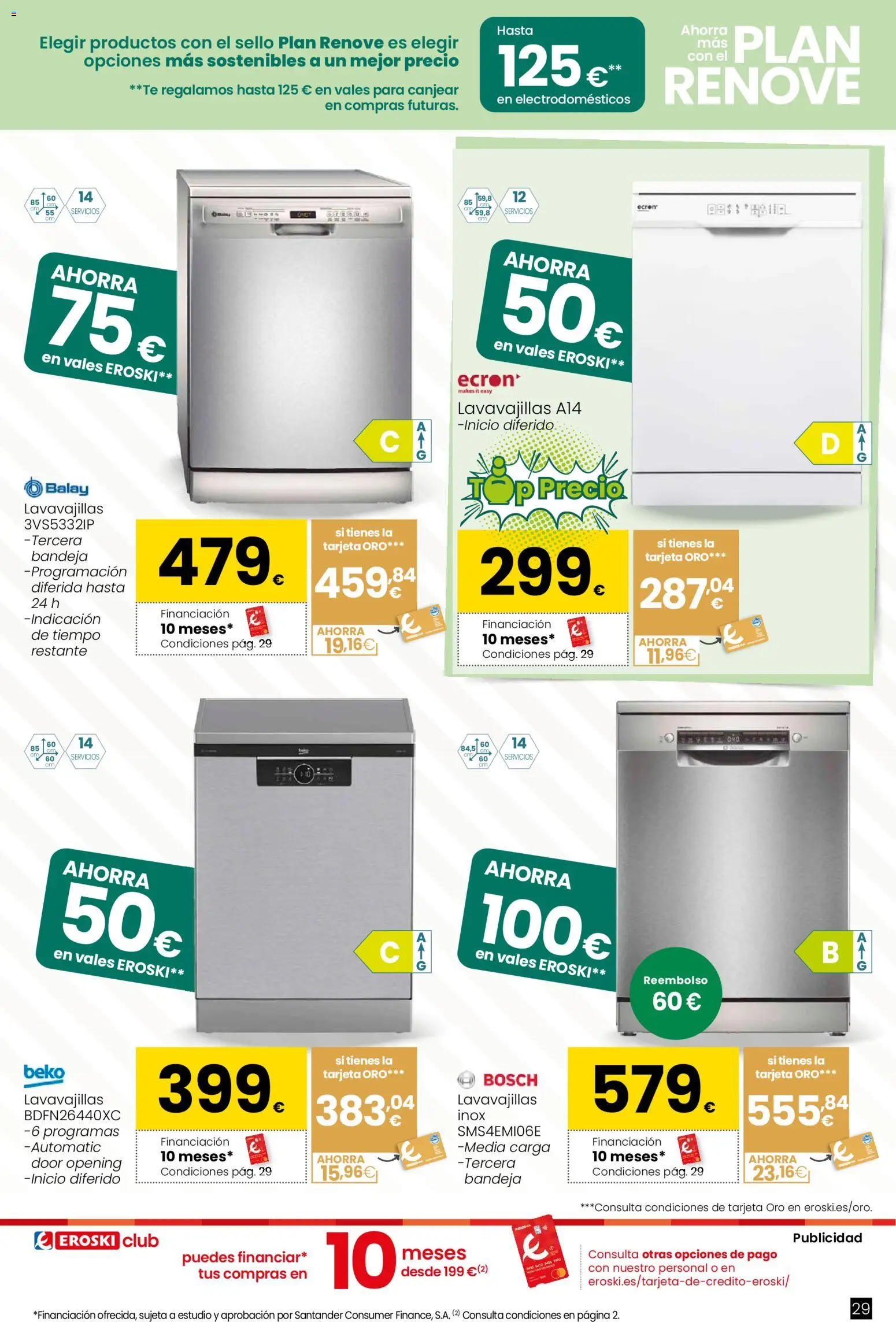 Eroski - Qué a gusto │ válido desde el 07.01.2026 | Página: 29 | Productos: Té, Lavavajillas, Bandeja