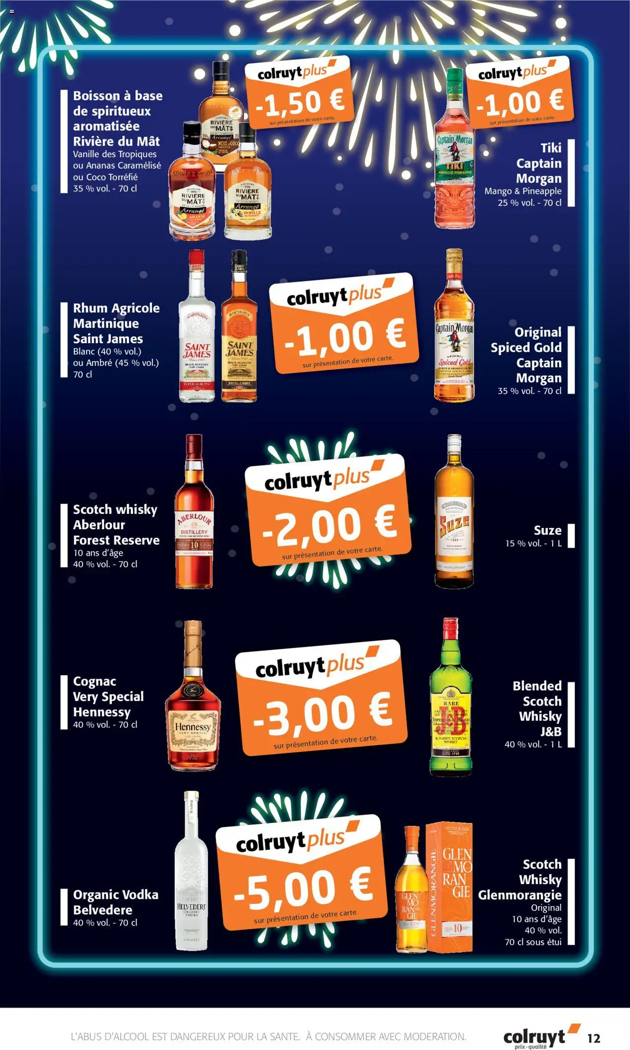 {H1} | Page: 12 | Produits: Étui, Rhum, Cognac, Captain Morgan