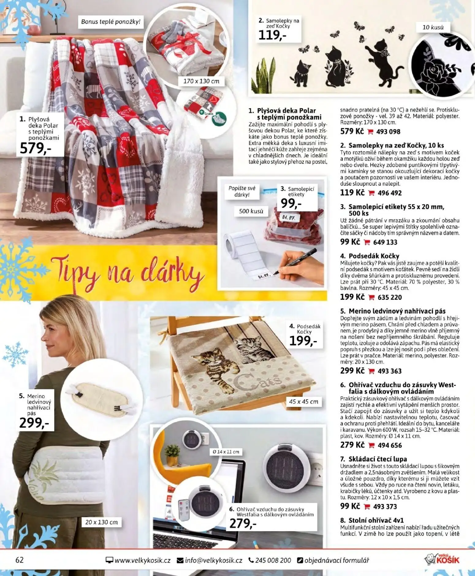 Velký Košík katalog listopad 2025 od 01.11.2025 | Strana: 62 | Produkty: Podsedák, Samolepky, Lupa, Časovač
