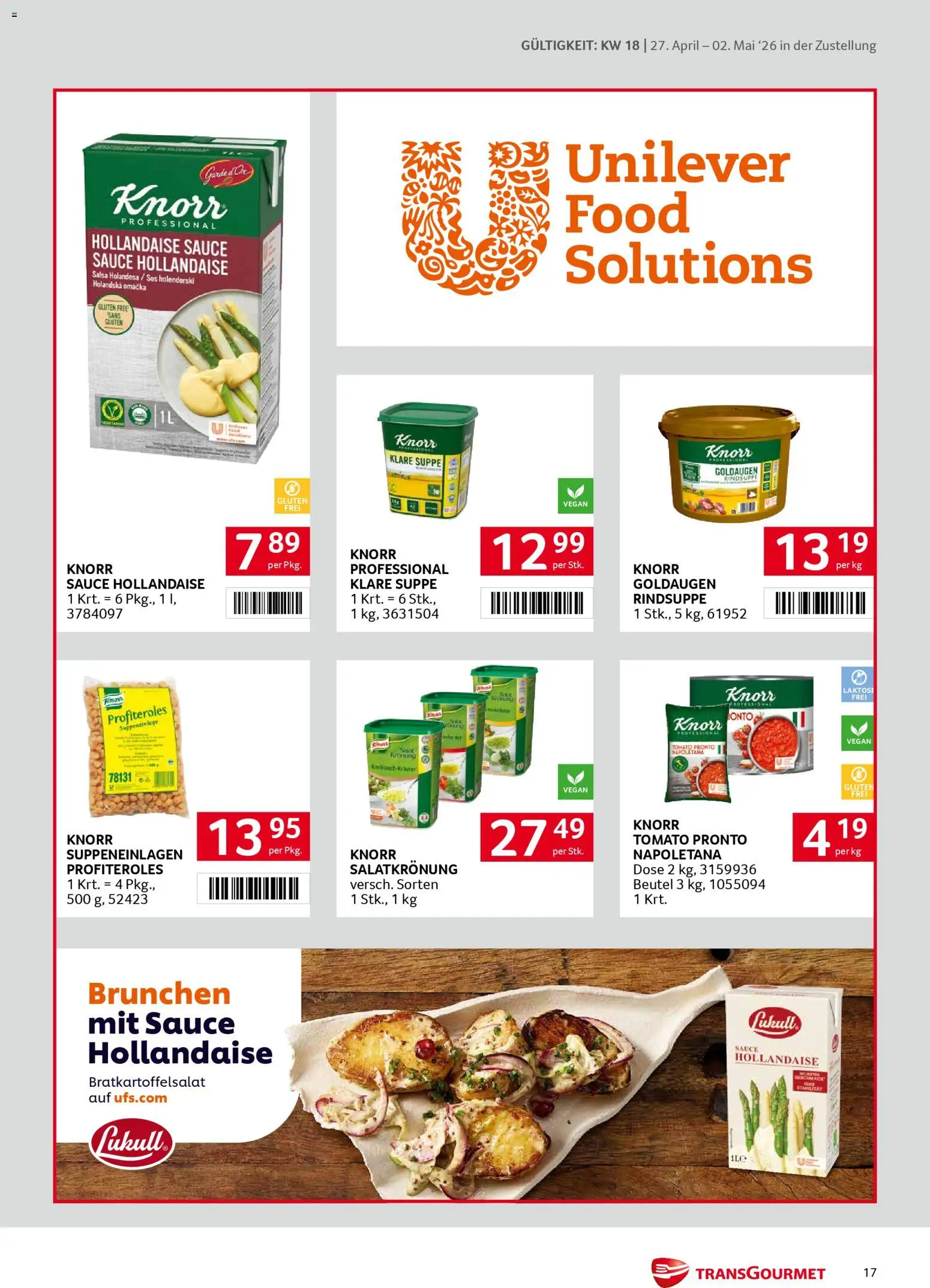 Transgourmet Zustellaktion gültig ab 27.04.2026 | Seite: 17