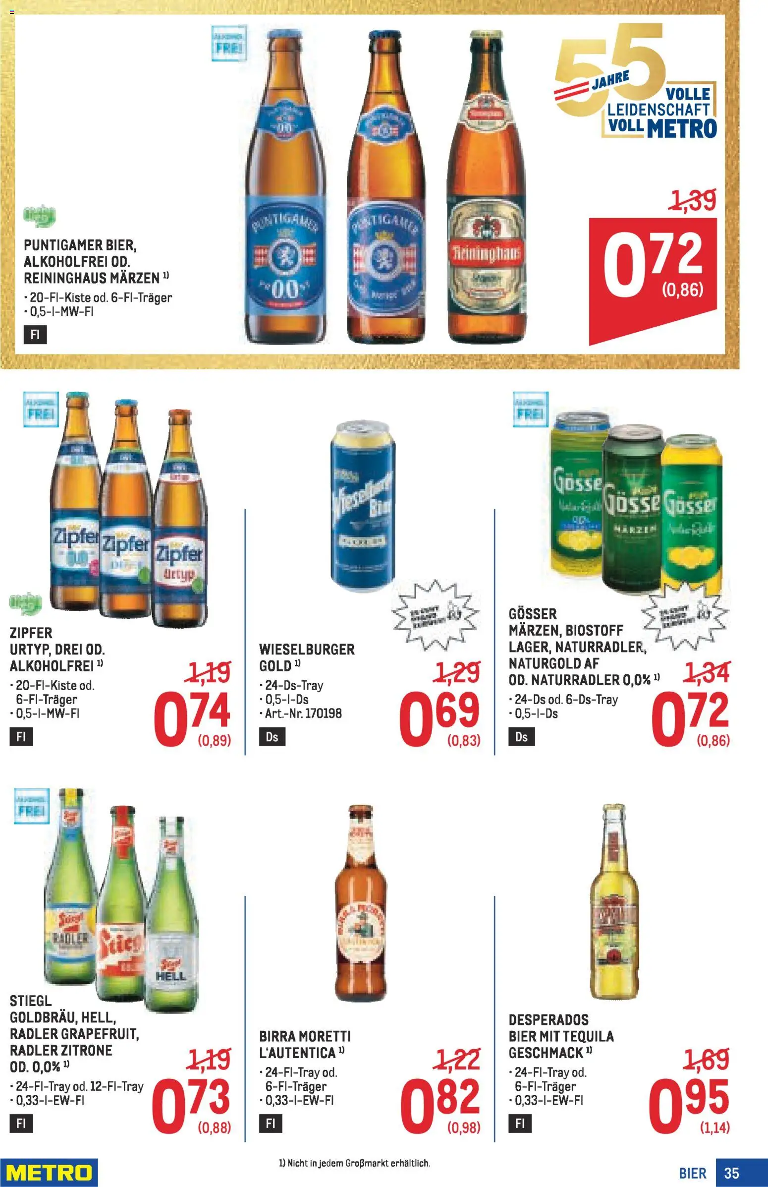 Metro angebote Profi gültig ab 05.03.2026 | Seite: 35 | Produkte: Zitrone, Bier
