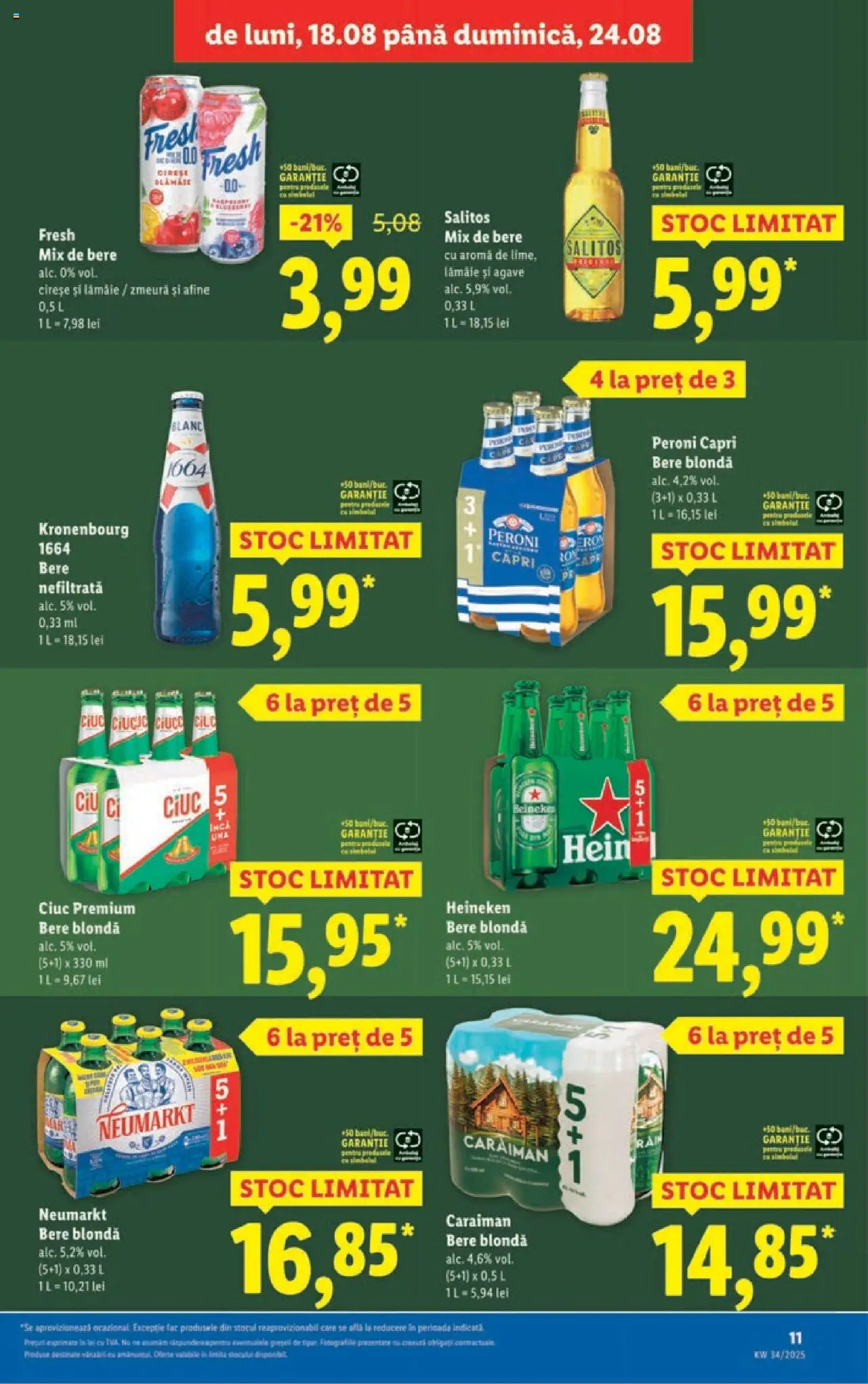 Catalog Lidl – valabil de la 18.08.2025 | Pagină: 11 | Produse: Afine, Zmeură, Bere, Cireșe