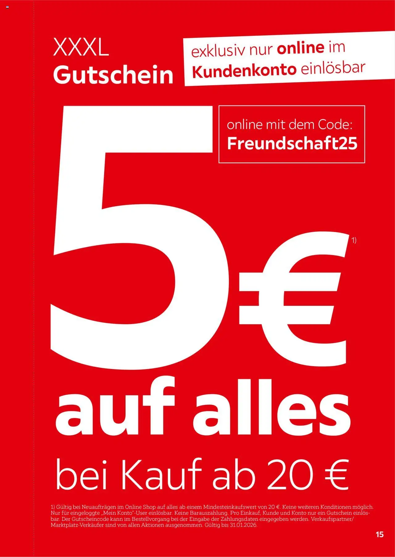 XXXL Lutz Freundschaftskartenjournal - gültig ab dem 01.08.2025 | Seite: 15