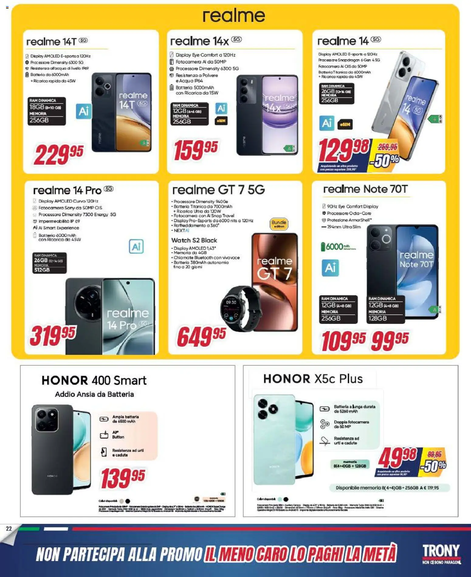 Volantino Trony del 04.12.2025 | Pagina: 22 | Prodotti: Acqua, Fotocamera, Batteria