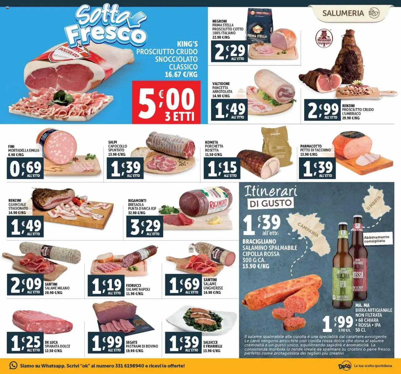 Volantino Decò del 03.10.2025 | Pagina: 3 | Prodotti: Bovino, Porchetta, Prosciutto Cotto, Salame