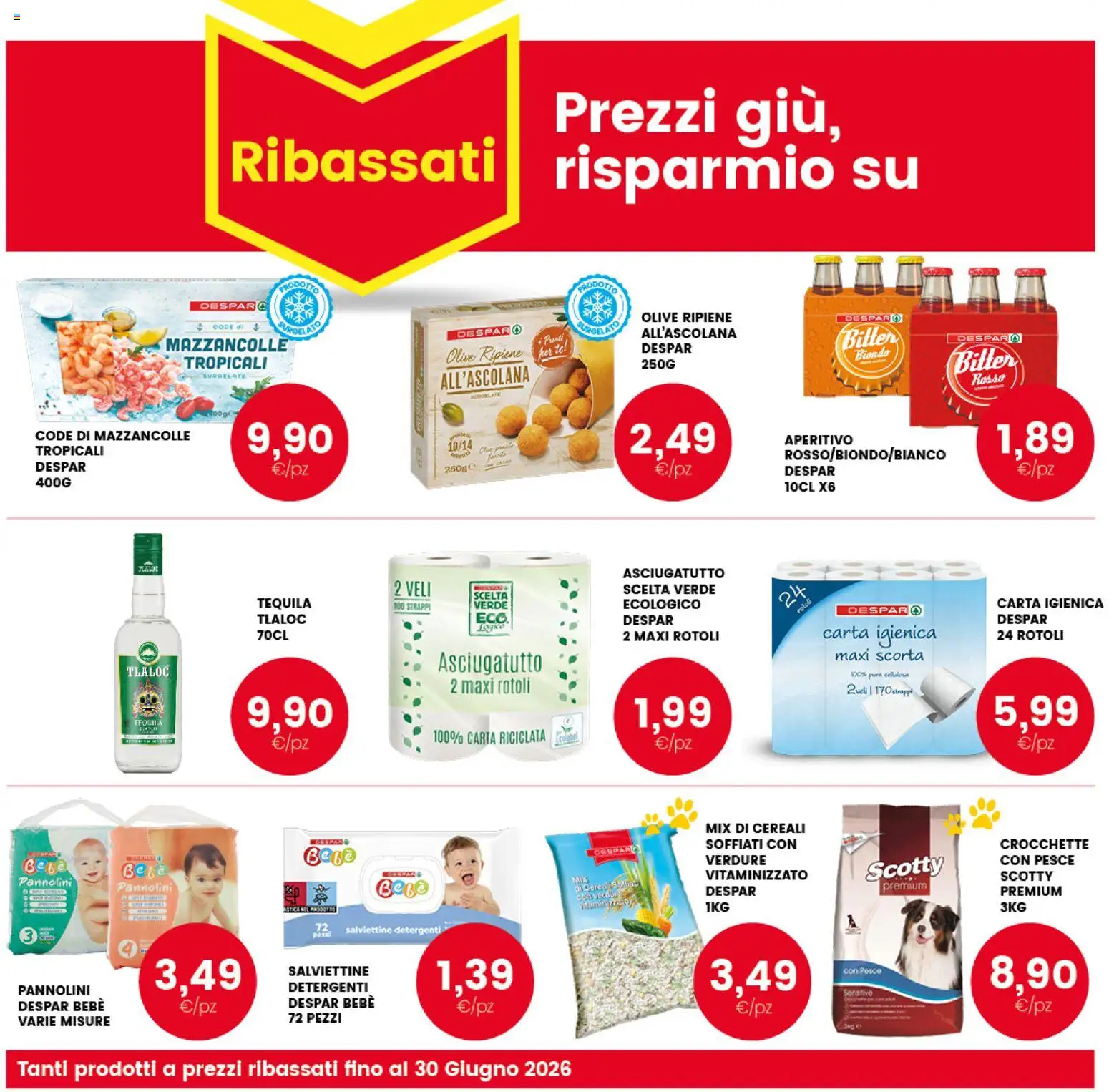 Volantino Interspar del 20.04.2026 | Pagina: 42 | Prodotti: Carta igienica, Tè, Cereali, Aperitivo