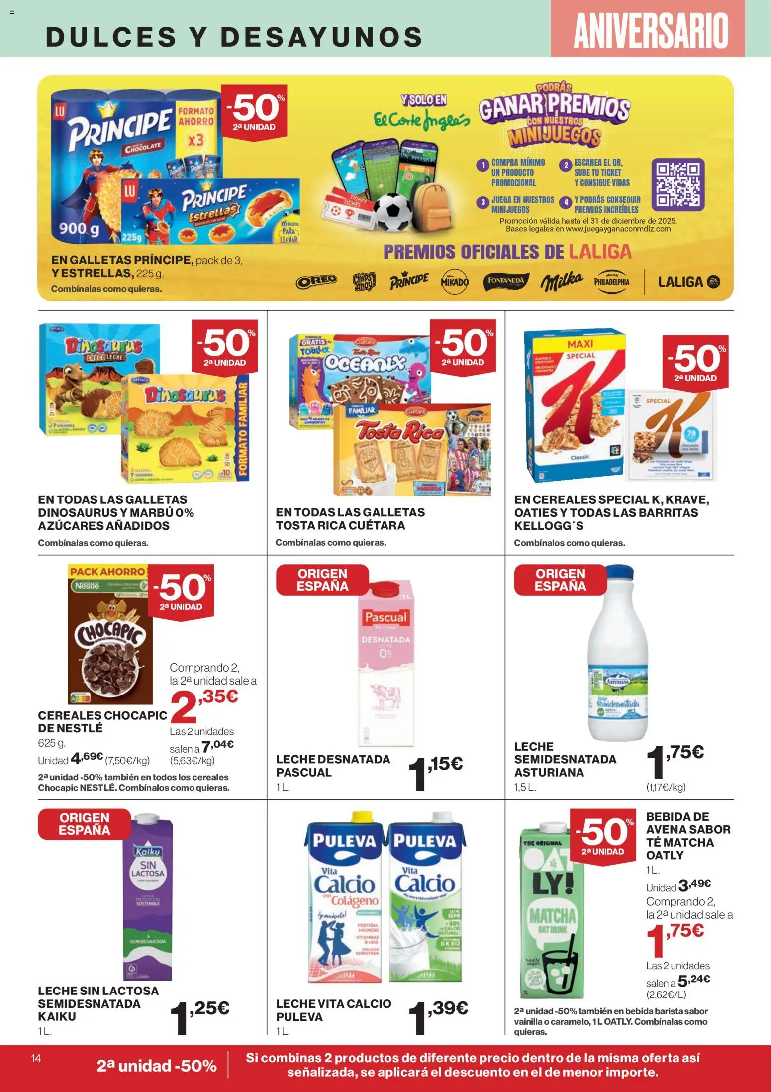 Supercor folleto │ válido desde el 23.10.2025 | Página: 14 | Productos: Leche, Cereales, Té, Galletas