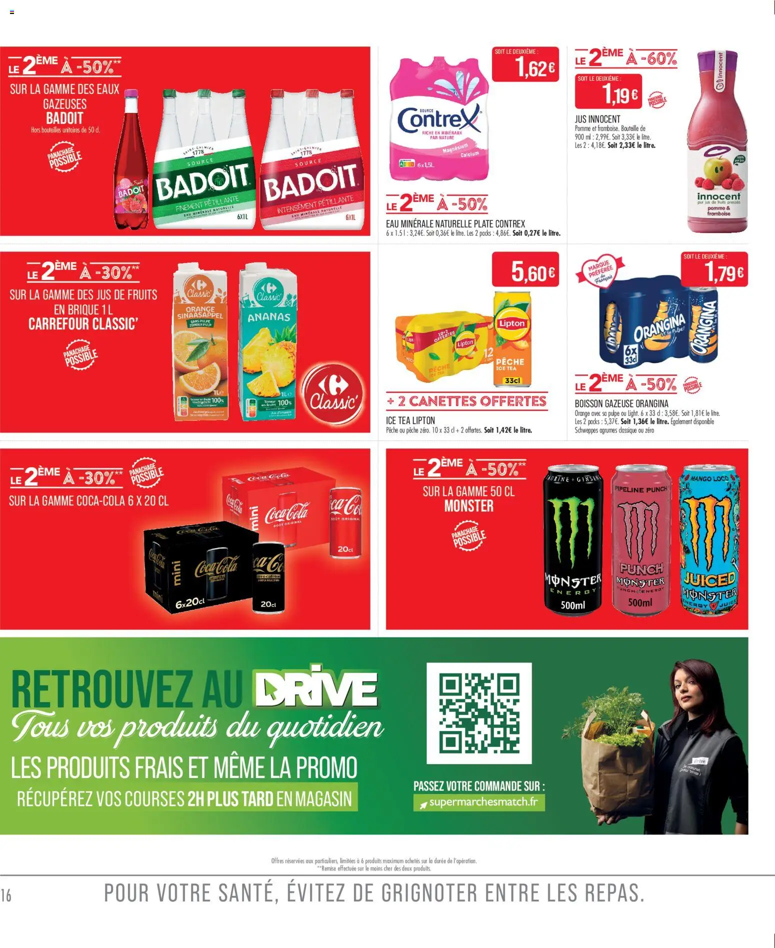{H1} | Page: 18 | Produits: Eau minérale, Coca cola, Contrex, Ananas