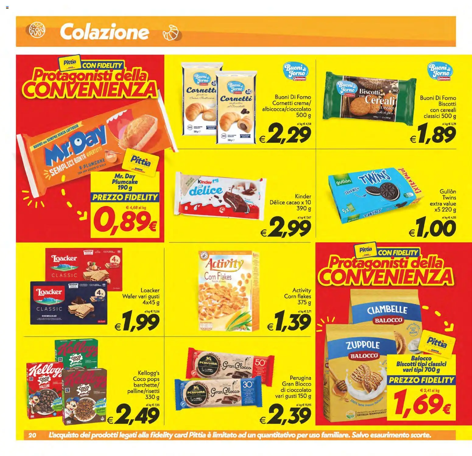 Volantino SuperConveniente del 25.11.2025 | Pagina: 20 | Prodotti: Ciambelle, Cereali, Biscotti, Forno
