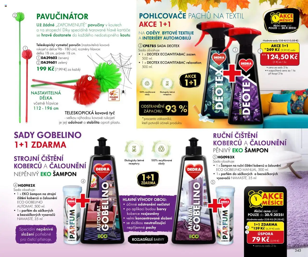 Dedra Katalog september 2025 │ platný od 01.09.2025 | Strana: 36 | Produkty: Parfém, Šampón, Koberce