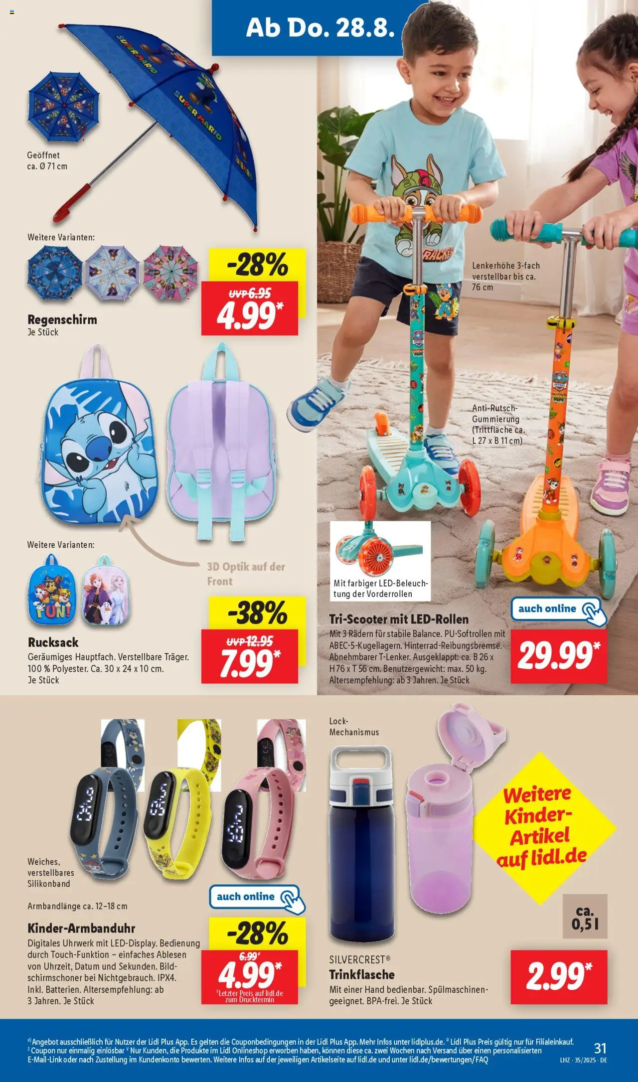 Lidl Prospekt Heppenheim	 - gültig ab dem 25.08.2025 | Seite: 19 | Produkte: Rucksack, Regenschirm