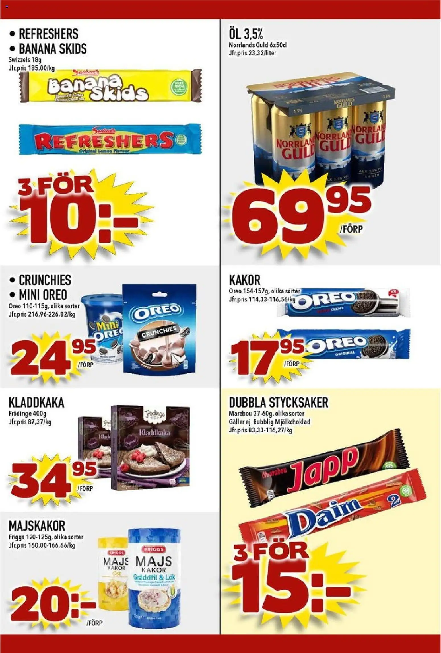 Nya Pulsen reklamblad aktuell från 10.11.2025 | Sida: 21 | Produkter: Galler, Majskakor, Kladdkaka, Gräddfil