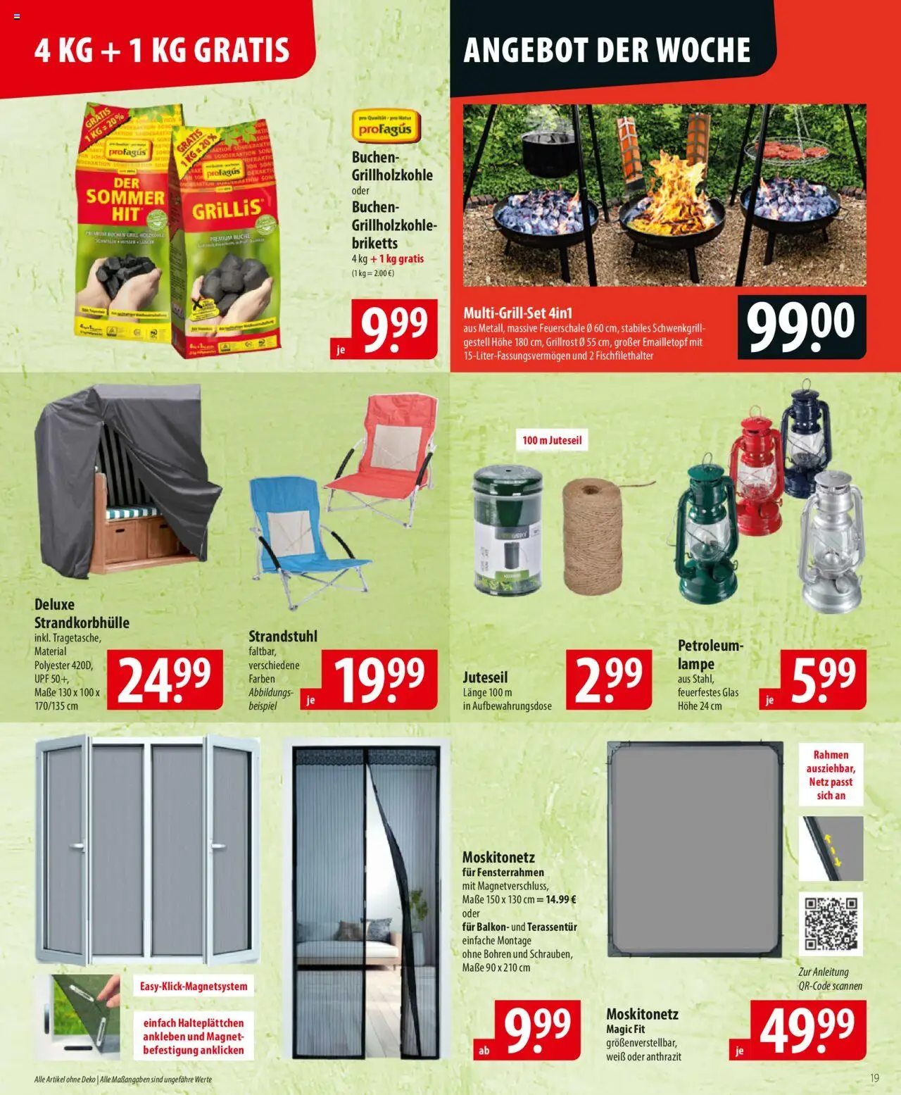 Famila Prospekt 	 - gültig ab dem 23.06.2025 | Seite: 19 | Produkte: Grill, Lampe