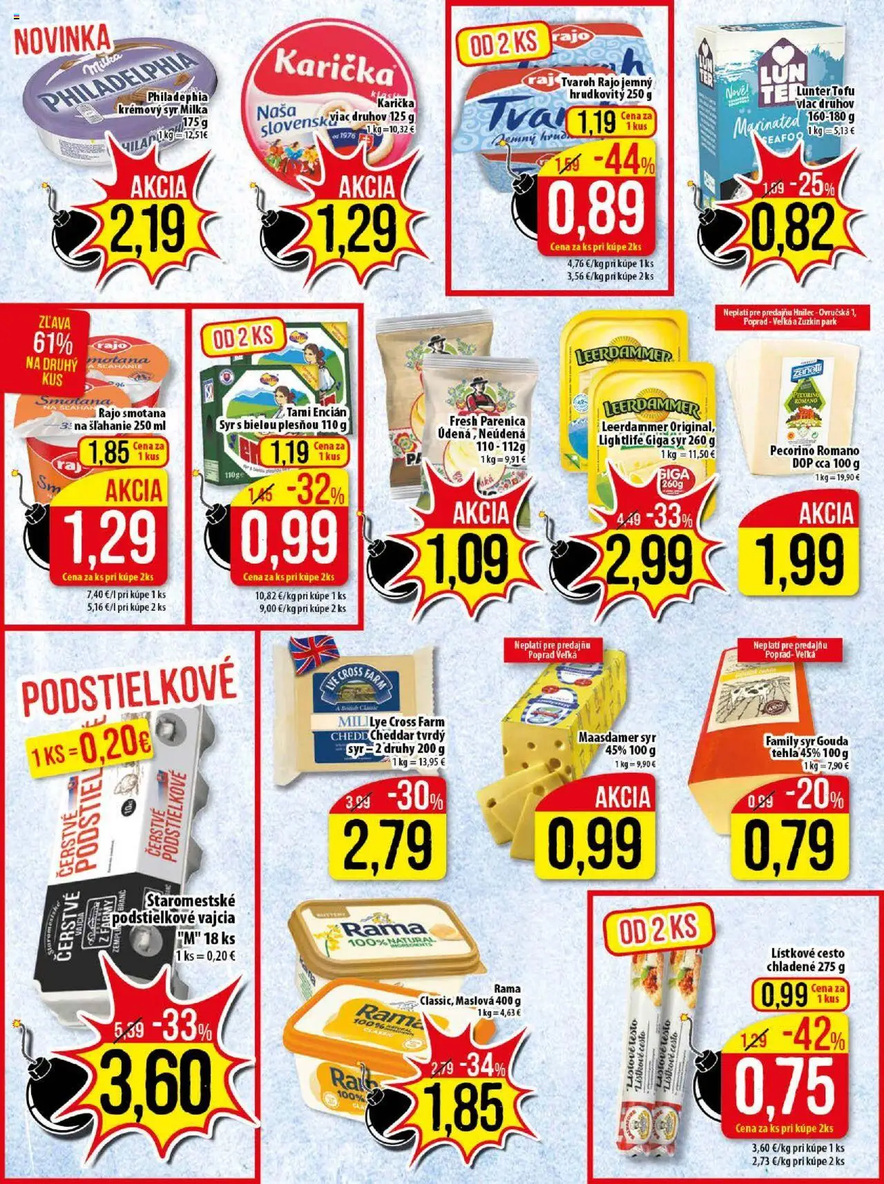 Klas leták │ platný od 04.08.2025 | Strana: 8 | Produkty: Syr, Vajcia, Smotana, Tofu