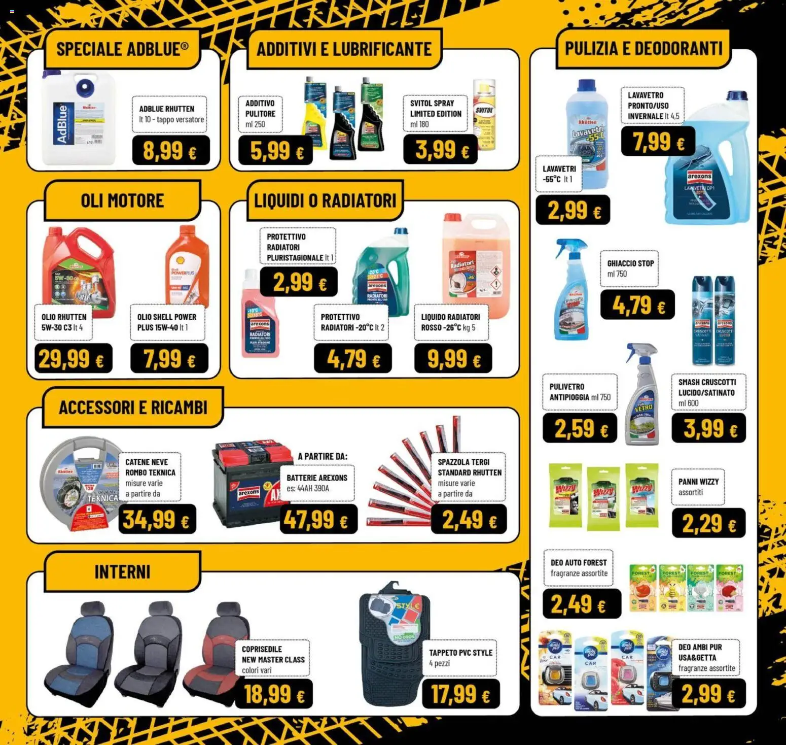 Volantino Oasi del 21.11.2025 | Pagina: 30 | Prodotti: Spazzola, Lubrificante, Tappeto, Batterie