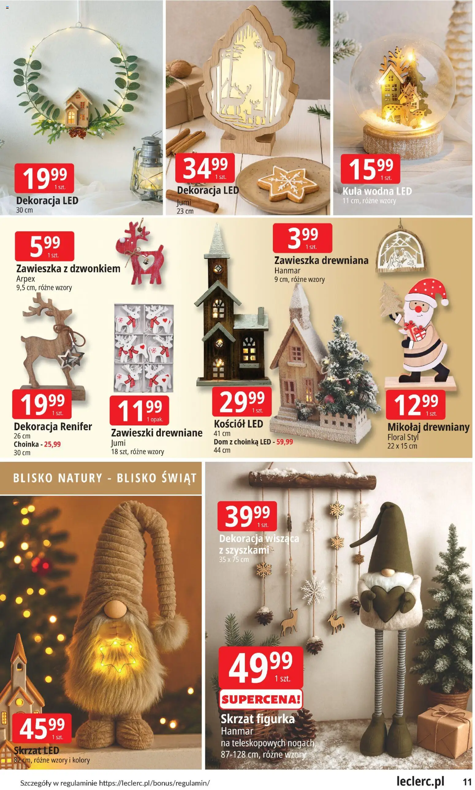 E.Leclerc Gazetka - Warszawa Jerozolimskie od 12.11.2025 | Strona: 11 | Produkty: Choinka