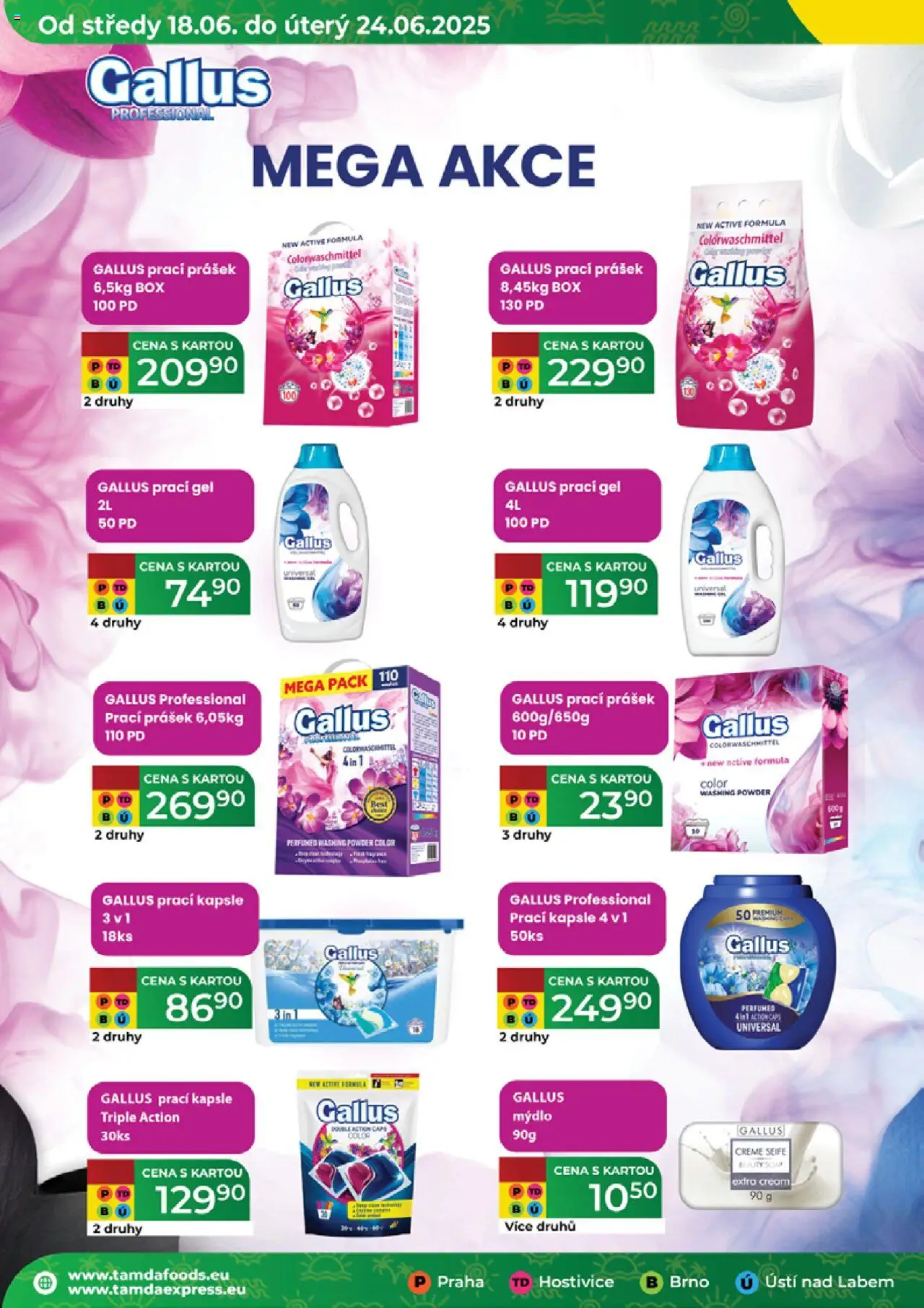 Tamda Foods leták od 18.06.2025 | Strana: 42 | Produkty: Mýdlo, Prací gel, Box, Kapsle