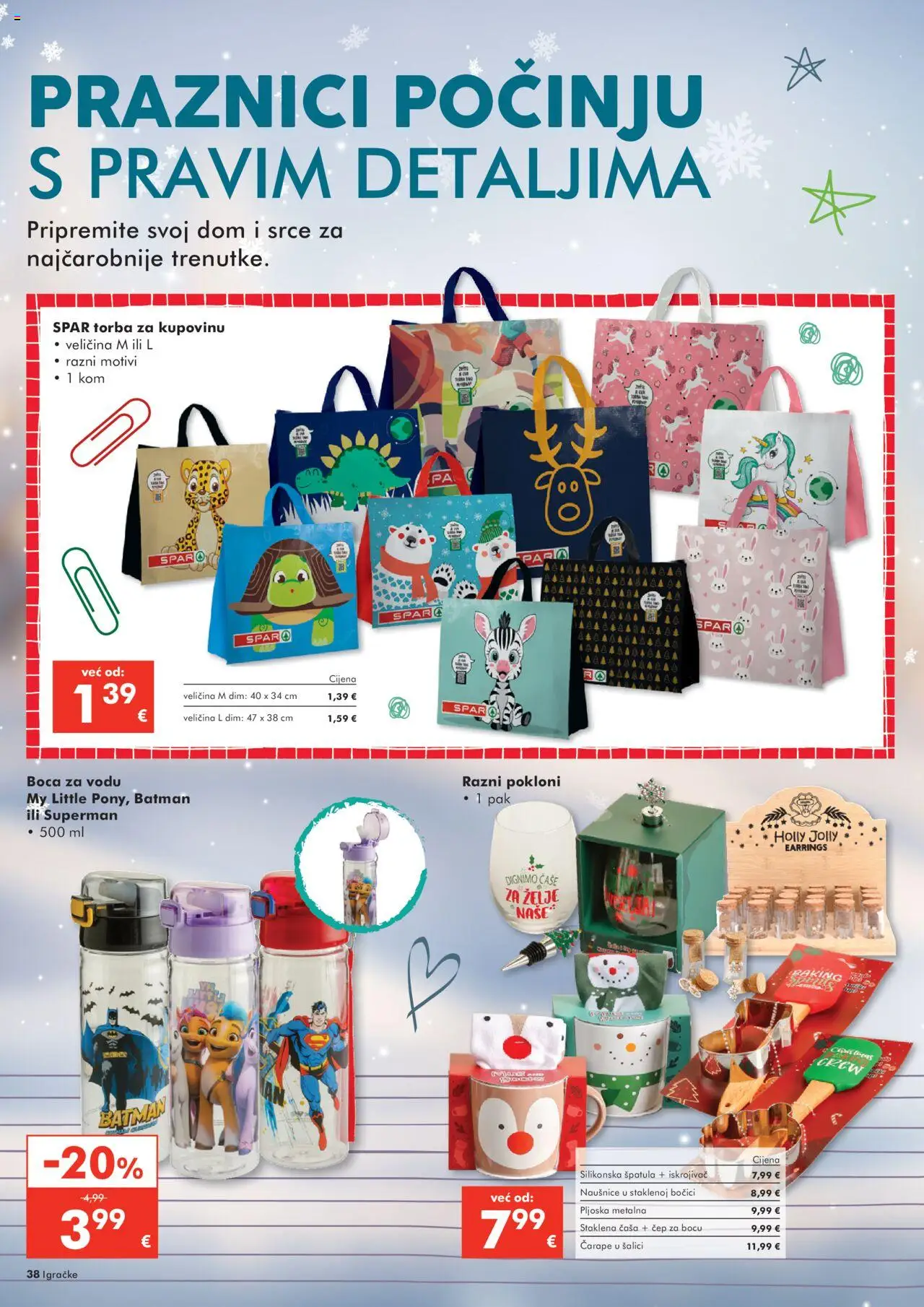 Interspar katalog | vrijedi od 22.10.2025 | Stranica: 38 | Proizvodi: Čarape, Zelje, Torba, Naušnice