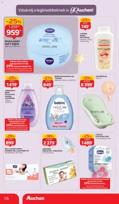 Auchan akciós ujság - amely érvényes a következő dátumtól: 11.09.2025 | Oldal: 16 | Termékek: Body, Porszívó, Tusfürdő