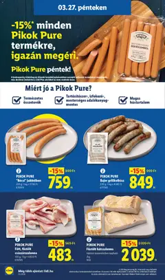 PIKOK PURE Főtt, füstölt császárszalonna, 100 g; 1 kg = 4830 Ft - amely érvényes a következő dátumtól: 26.03.2026 | Oldal: 44