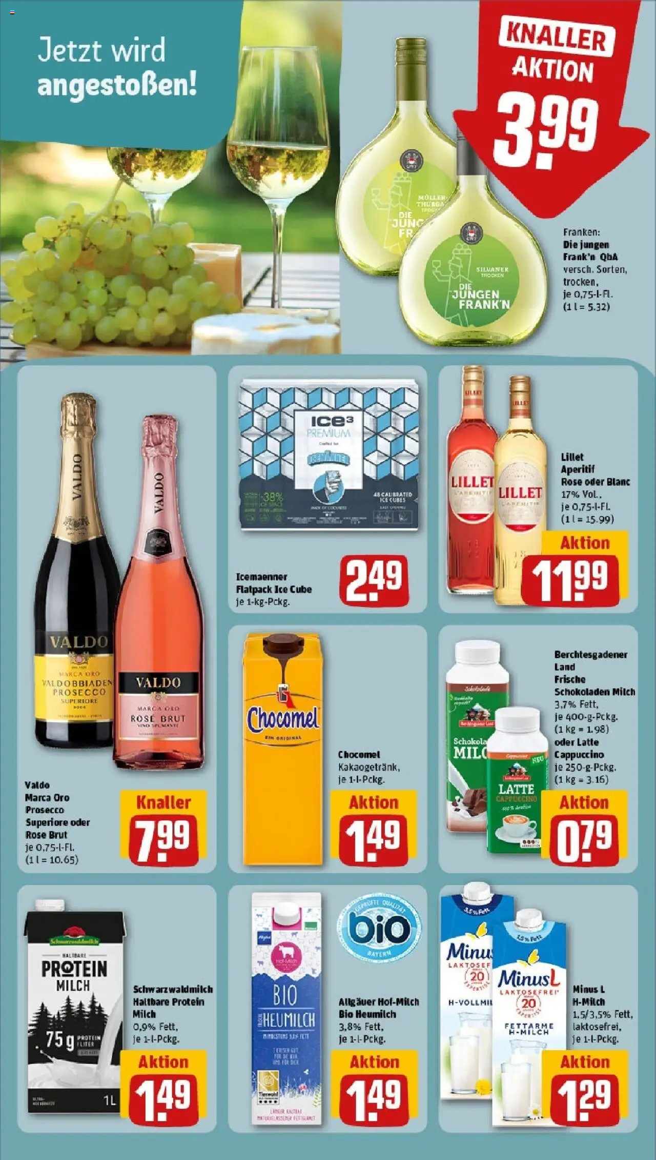 Rewe prospekt Massbach	 - gültig ab dem 08.06.2025 | Seite: 20 | Produkte: Milch, Lillet, Prosecco, Chocomel