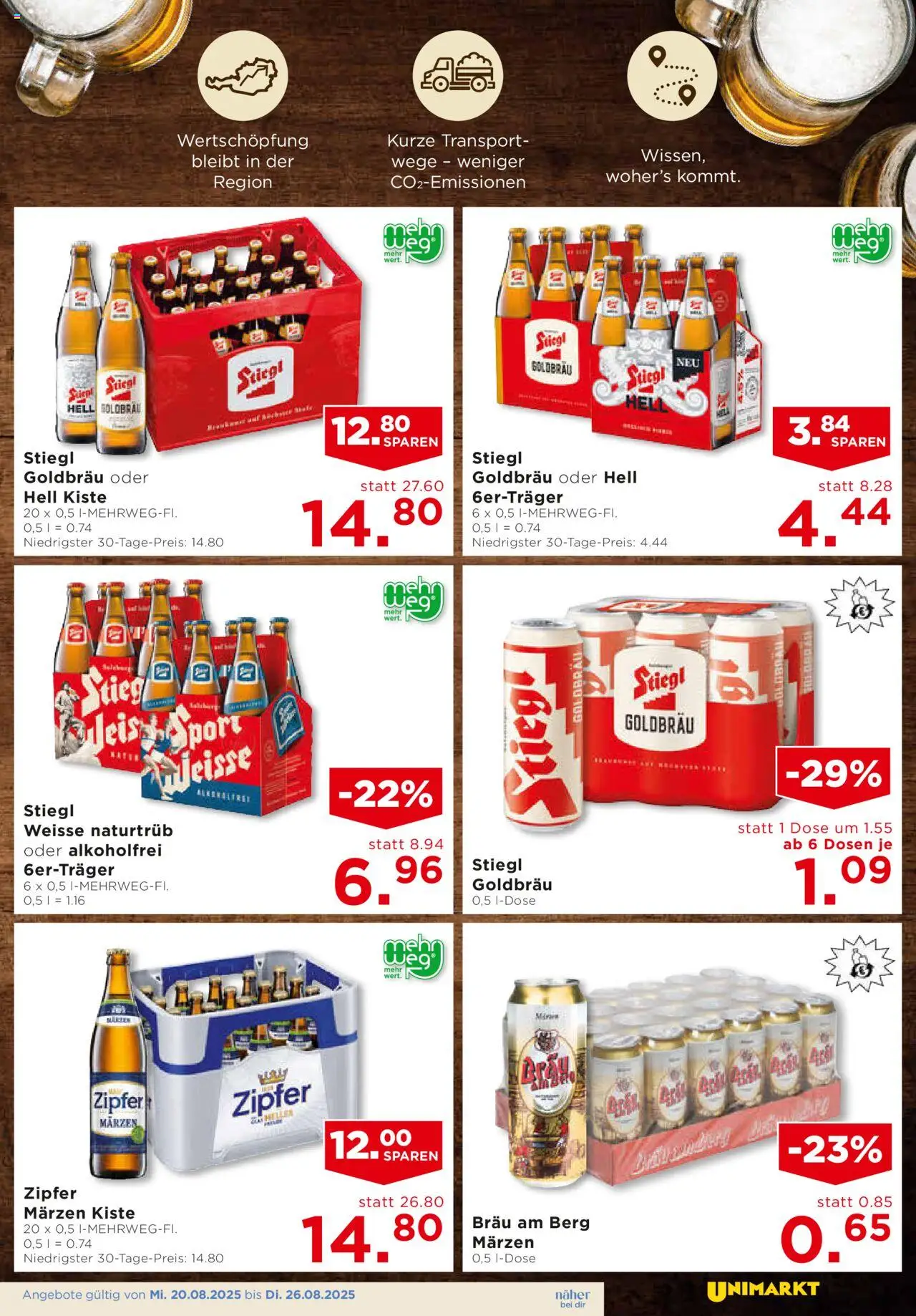 Unimarkt Salzburg gültig ab 20.08.2025 | Seite: 9