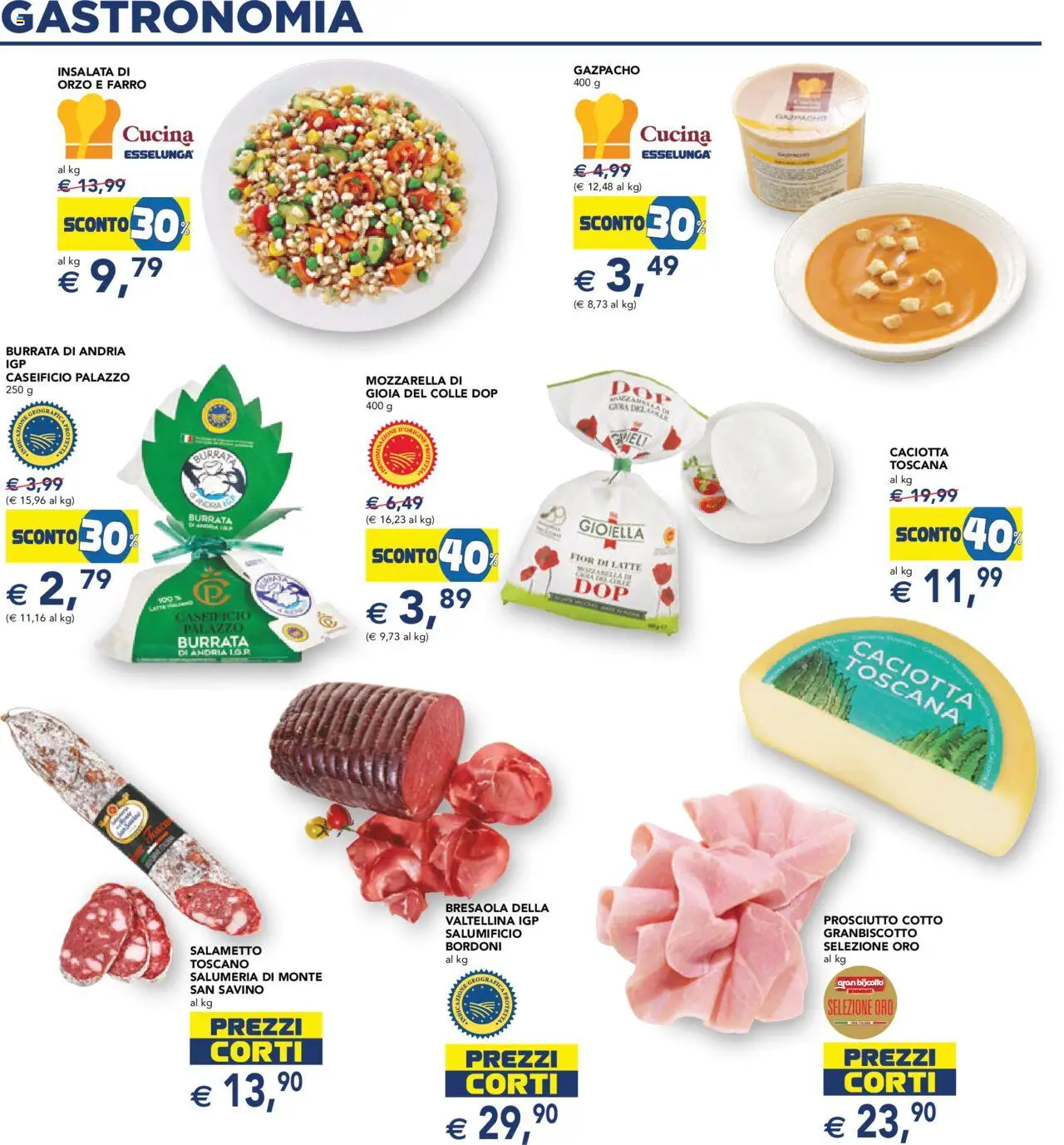 Volantino Esselunga S del 14.08.2025 | Pagina: 14 | Prodotti: Bresaola, Insalata, Prosciutto, Farro