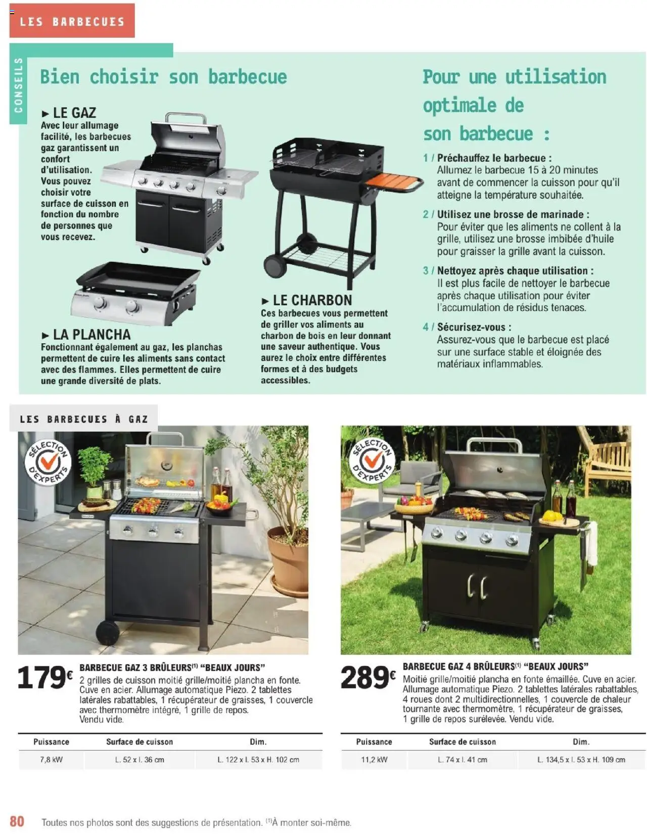  | Page: 80 | Produits: Plancha, Charbon De Bois, Barbecue, Brosse
