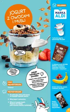 Pogląd oferty "Aldi Gazetka - Przepisy na pyszne śniadanie" - ważna od 05.08.2024 | Strona: 17 | Produkty: Czekolady, Jogurt naturalny, Jogurt, Szklanki