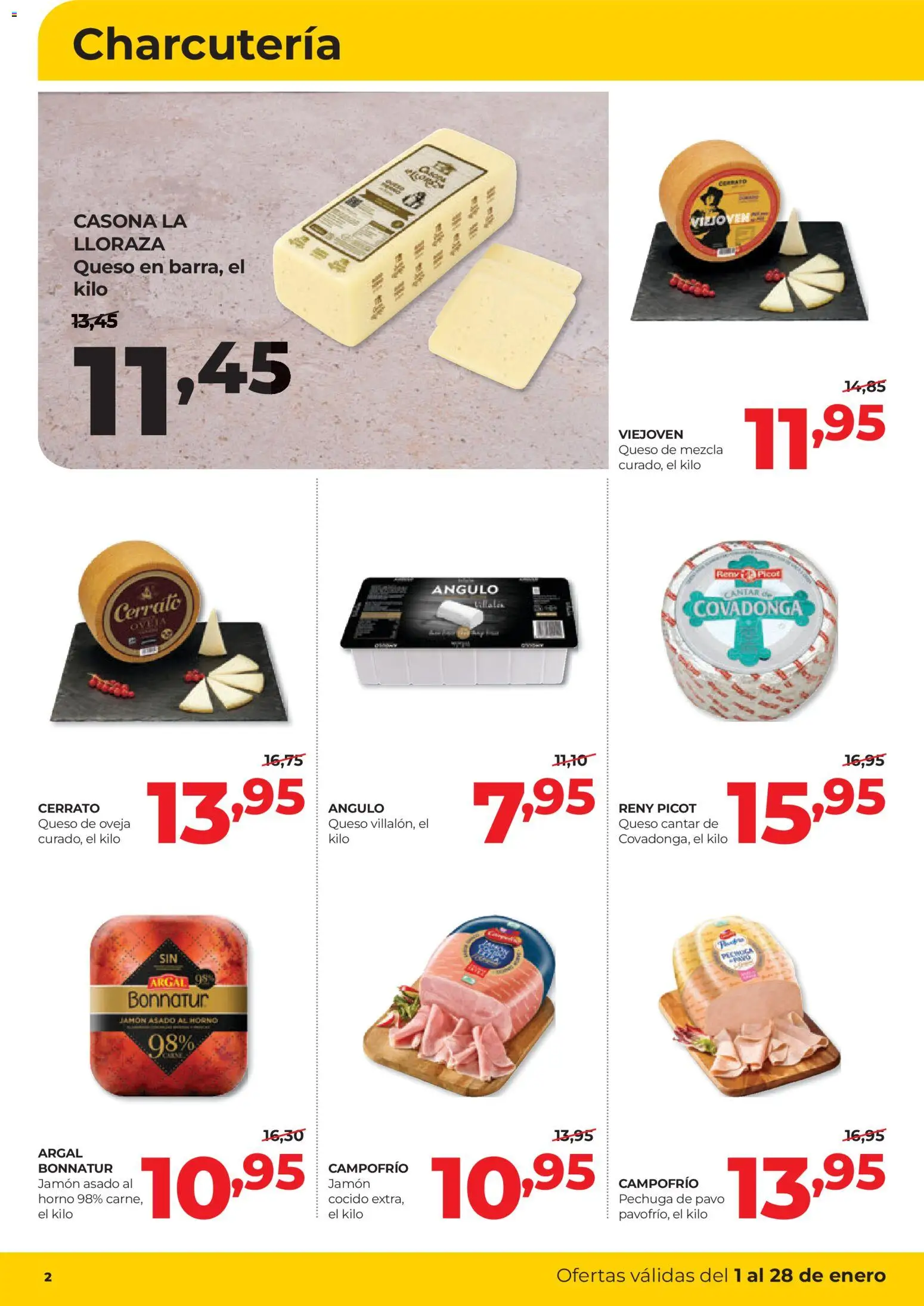 Alimerka folleto Castilla y León │ válido desde el 01.01.2026 | Página: 2 | Productos: Queso de oveja, Queso, Jamón, Horno