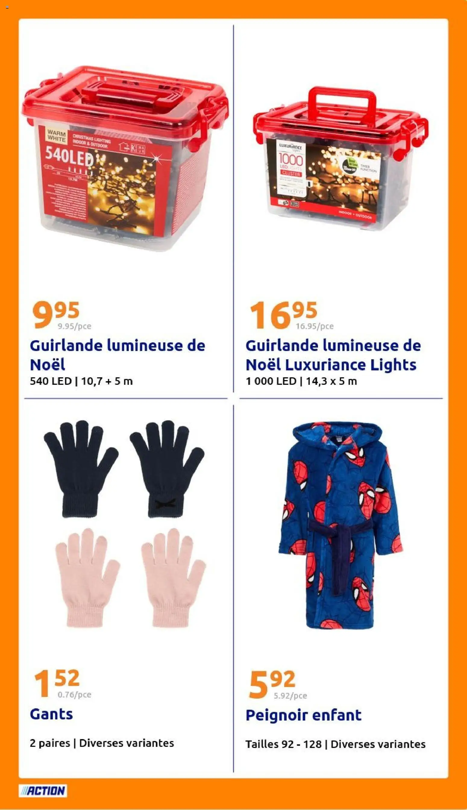 {H1} | Page: 23 | Produits: Guirlande lumineuse, Peignoir, Gants
