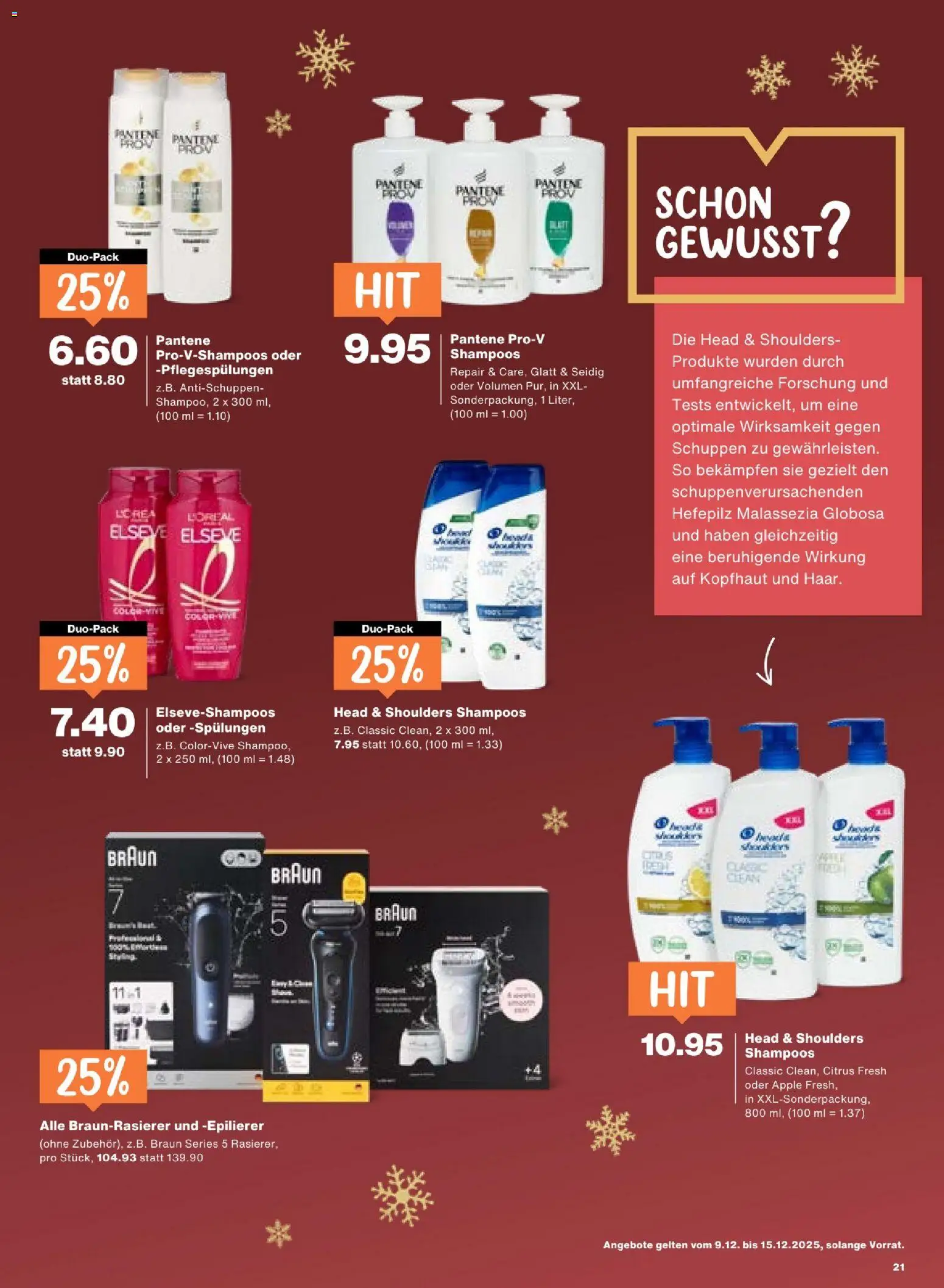 Migros Aktionen – gültig ab 09.12.2025 | Seite: 21 | Produkte: Shampoo, Apple, Epilierer