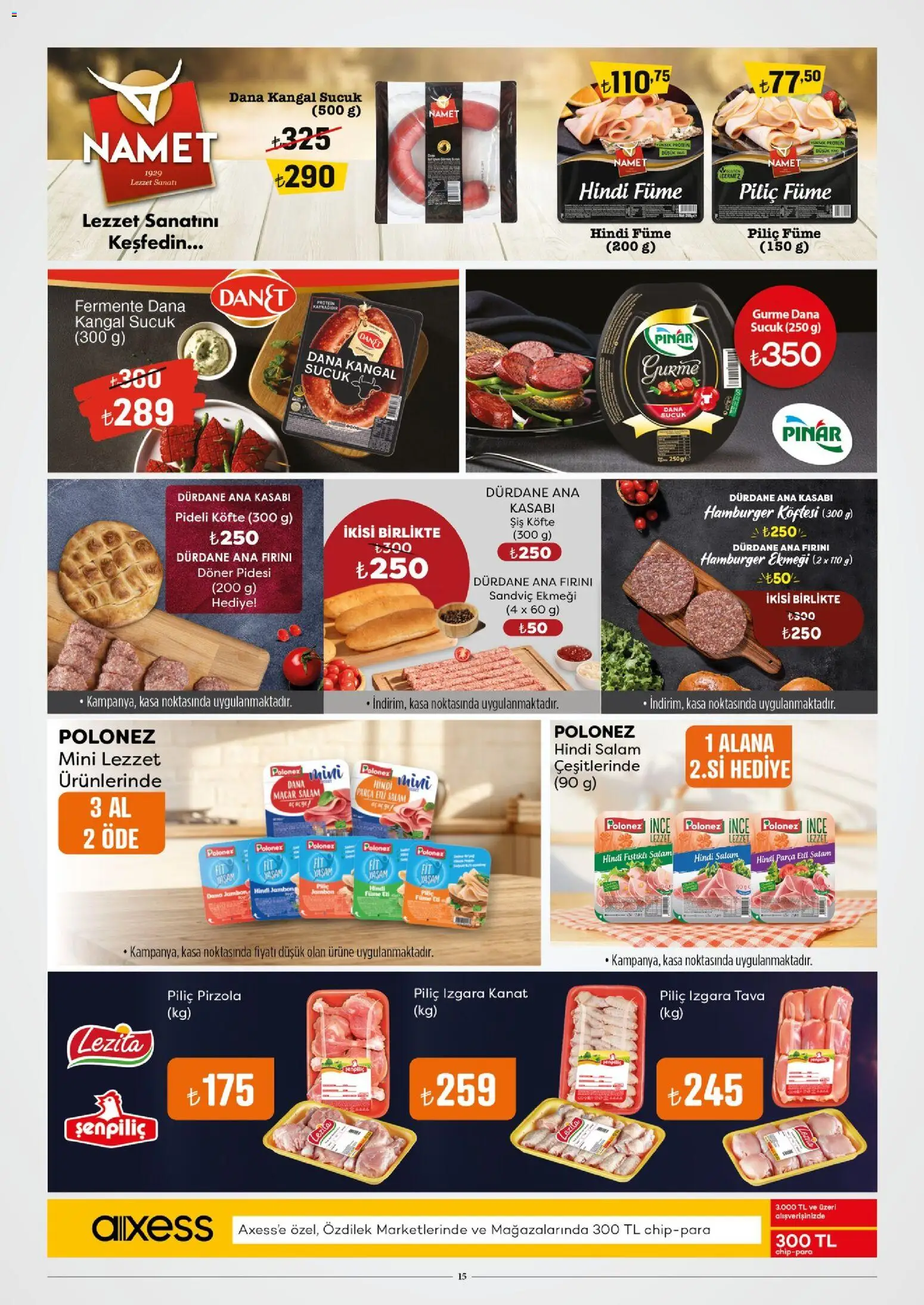 Özdilek Katalog - 03.12.2025 tarihinden itibaren geçerlidir | Sayfa: 15 | Ürünler: Salam, Piliç, Izgara, Sucuk