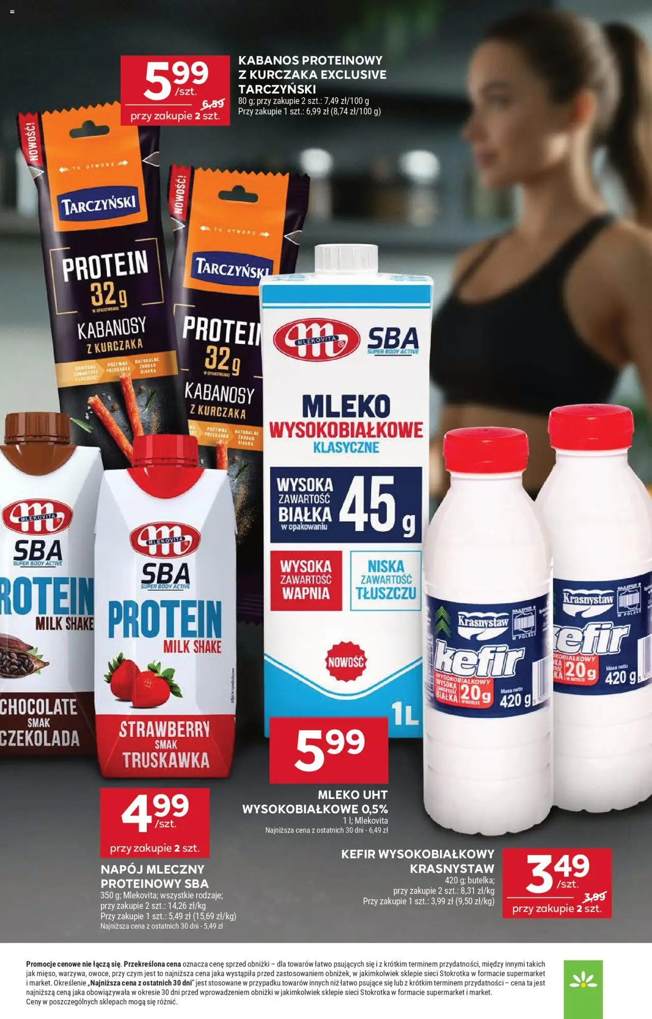 Stokrotka Gazetka od 09.10.2025 | Strona: 17 | Produkty: Kefir, Kabanosy, Czekolada, Body