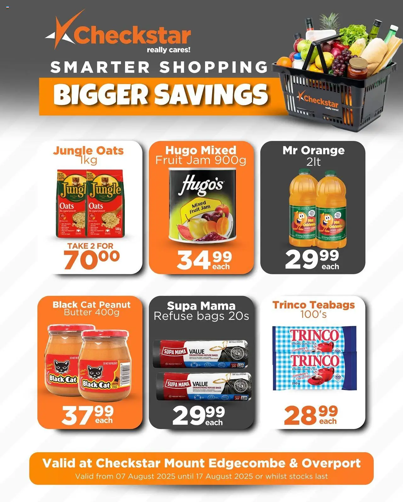 Check Star Specials Mount Edgecombe and Overport │ valid from 07.08.2025 | Page: 7 | Products: Jam, Squash, Tea, Refuse bags